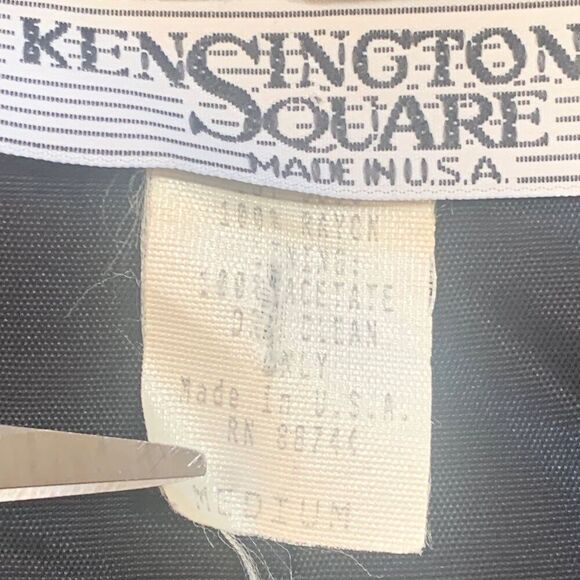 Vintage Kensington Square Blazer Jacket Colorful Abstract Floral Geometric Print - Picture 11 of 14